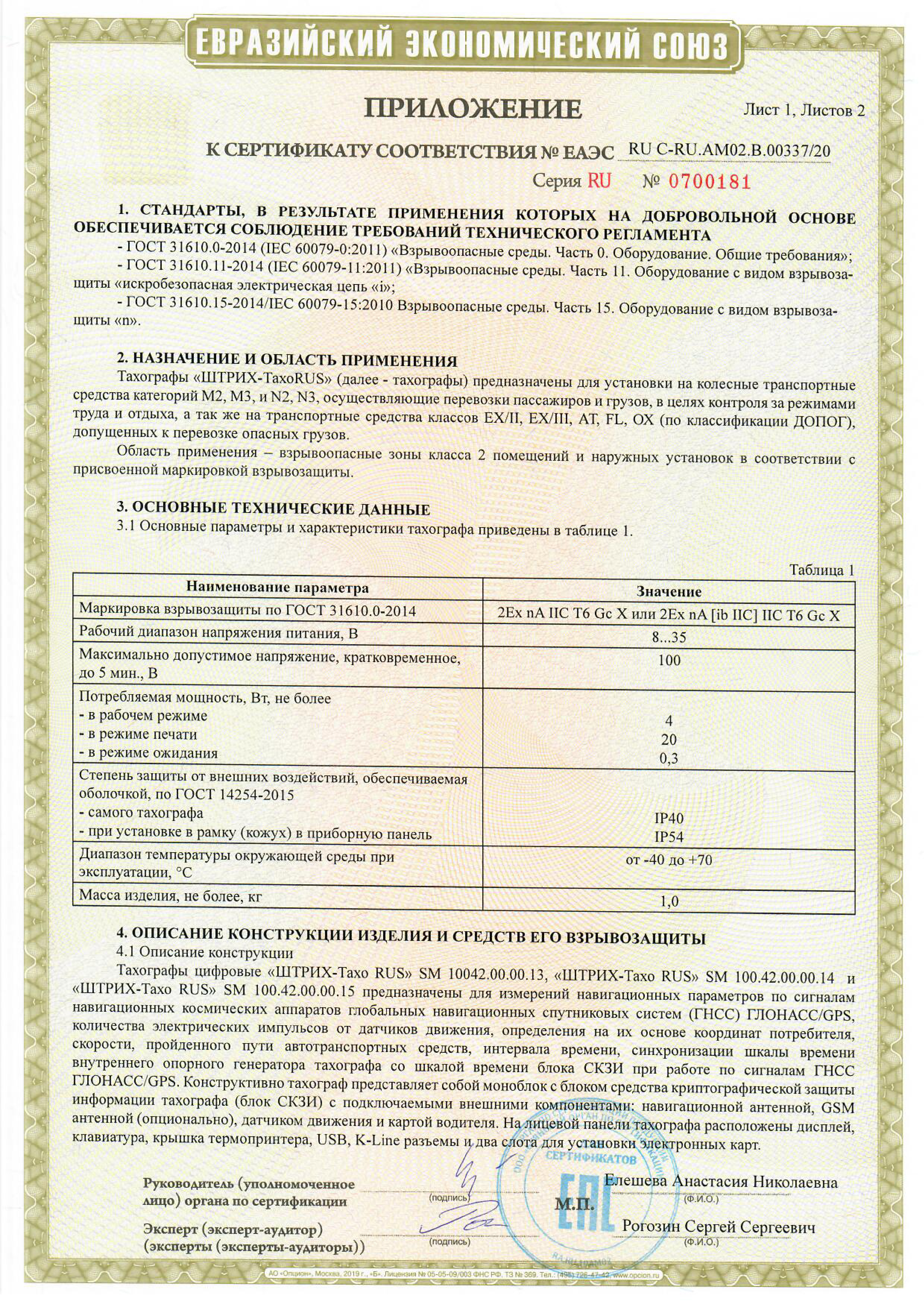 Сертификат тахографа образец калибровки